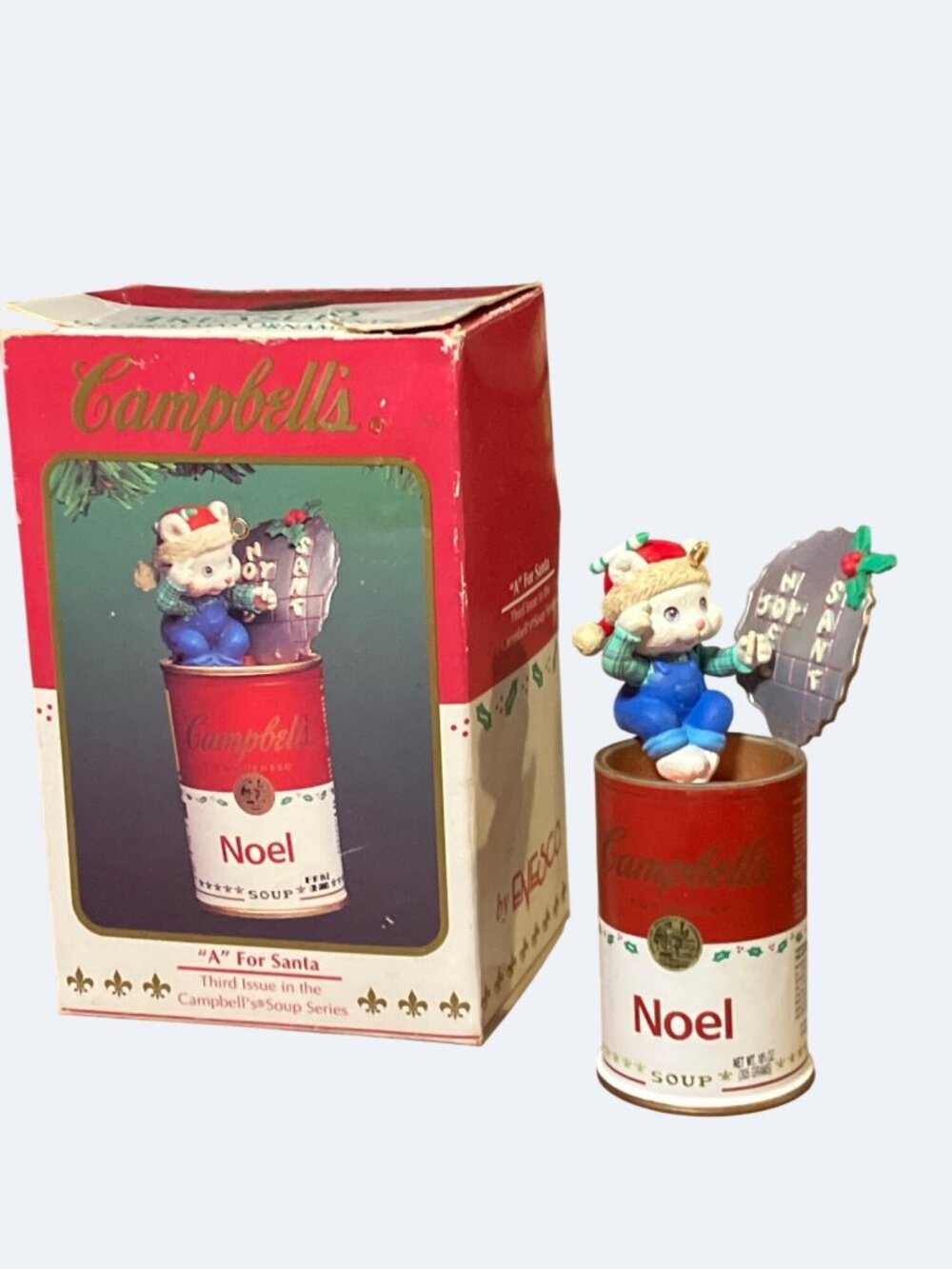 Campbells A For Santa Ornament Third Issue In Soup Series 1994 By Enesco